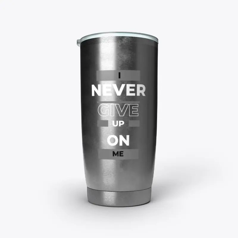 NEVER GIVE UP black